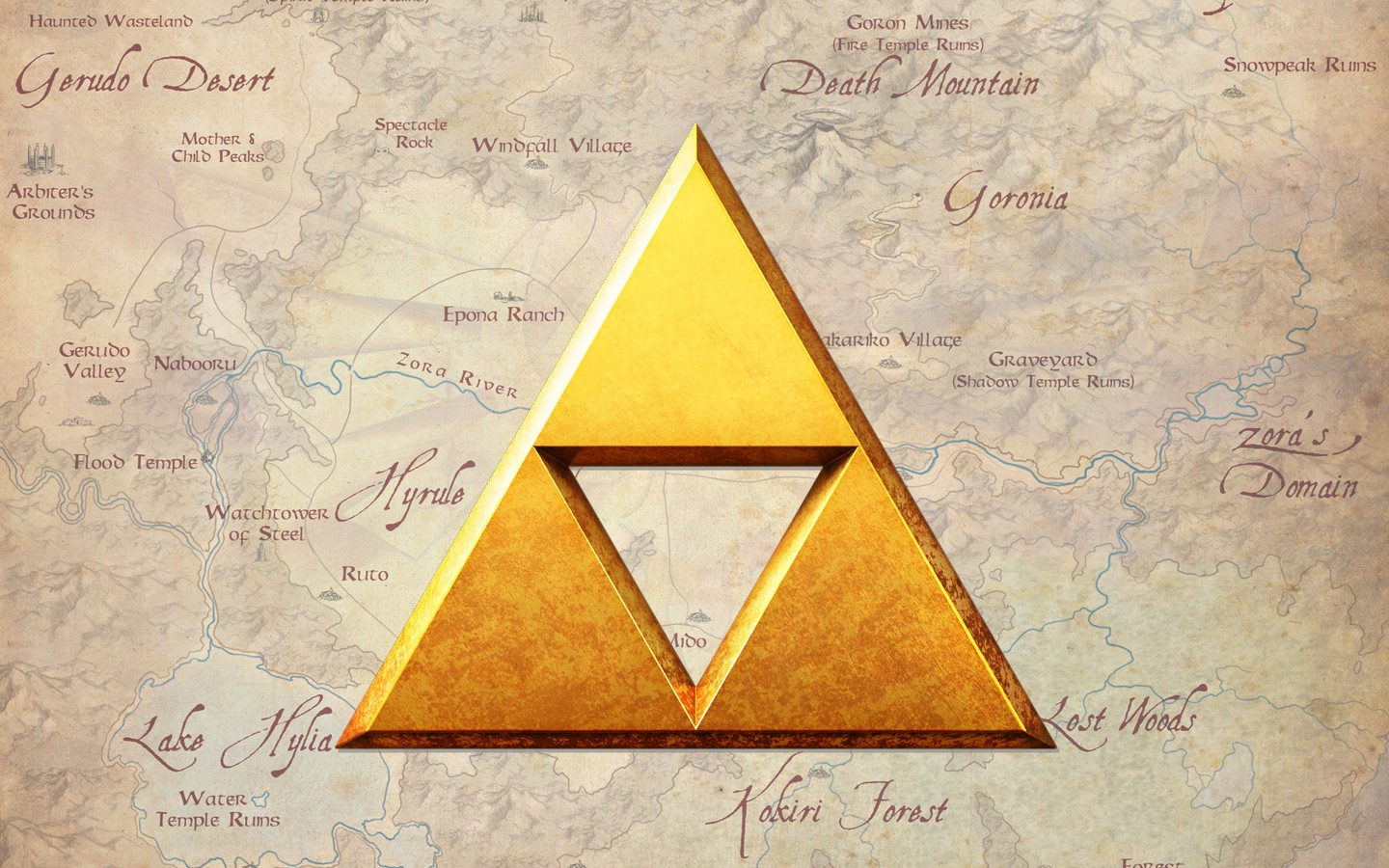 Wallpaper illustration, video games, text, symmetry, yellow, triangle