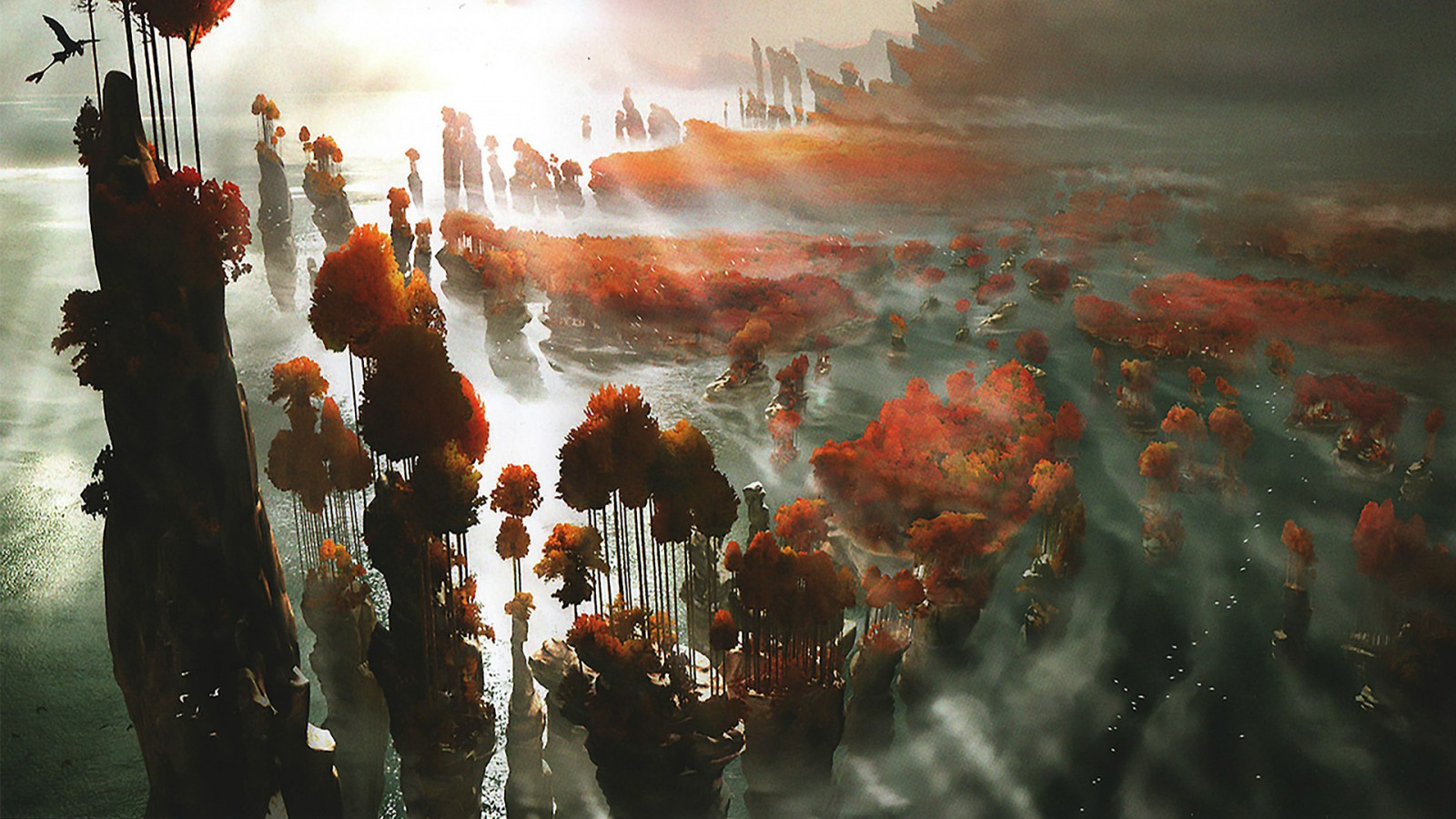 Wallpaper reflection, concept art, How to Train Your Dragon, animated