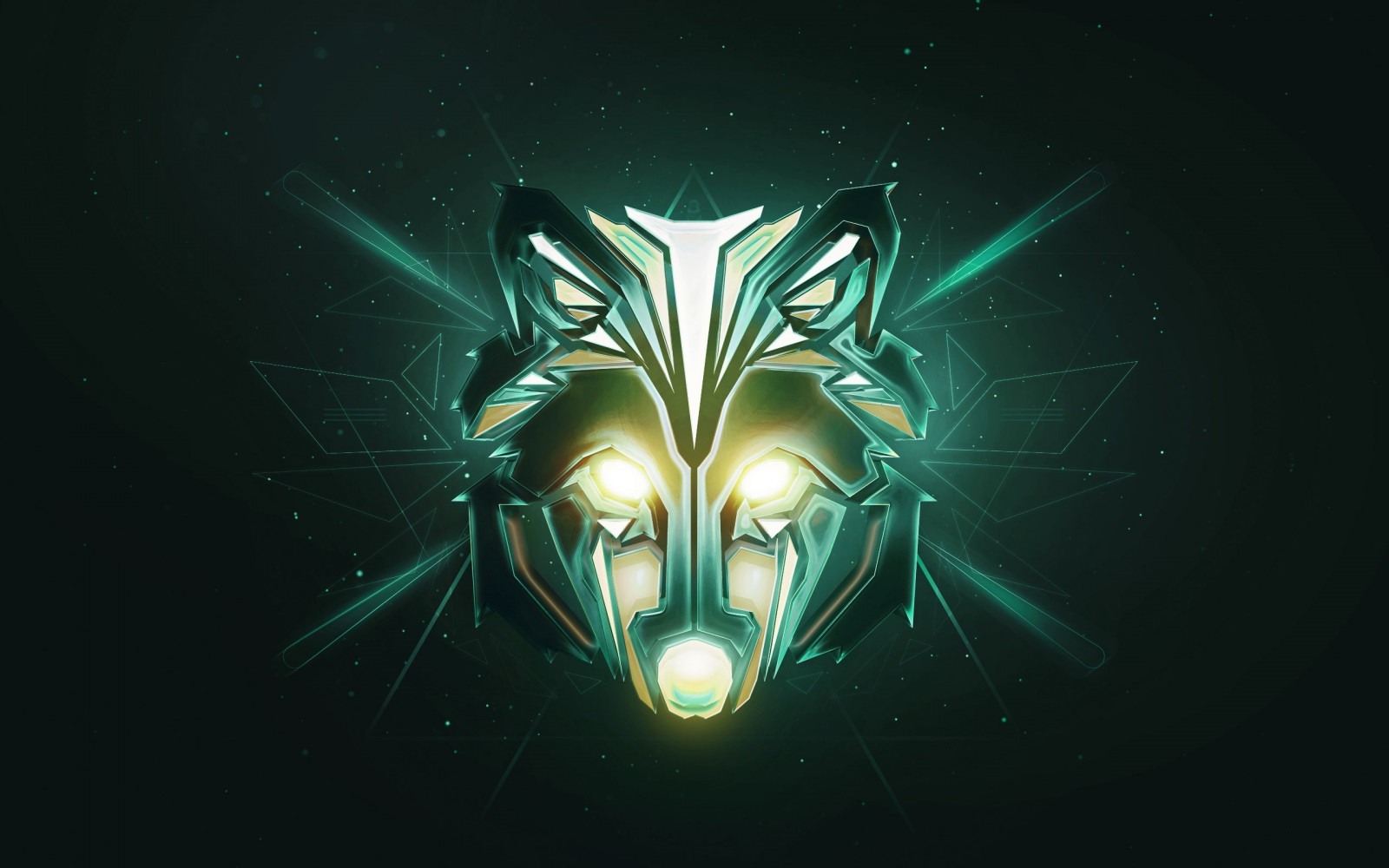 ilustrasi, seni digital, simetri, serigala, kegelapan, sayap, screenshot, 2560x1600 px, wallpaper komputer, seni fraktal