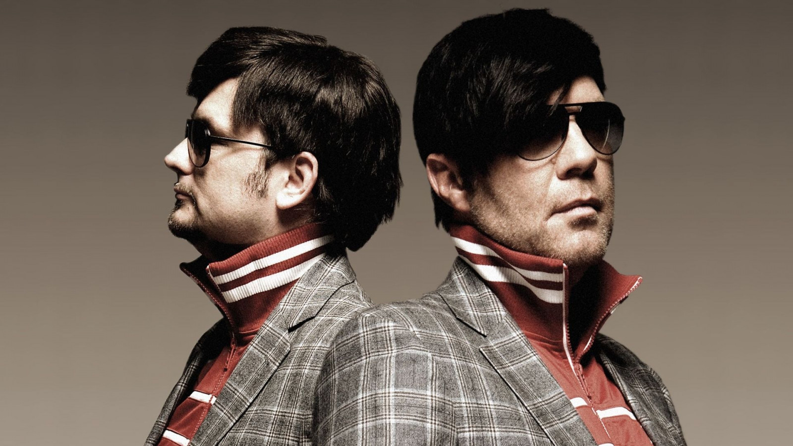 disco boys, brýle, kapela, členové, bundy