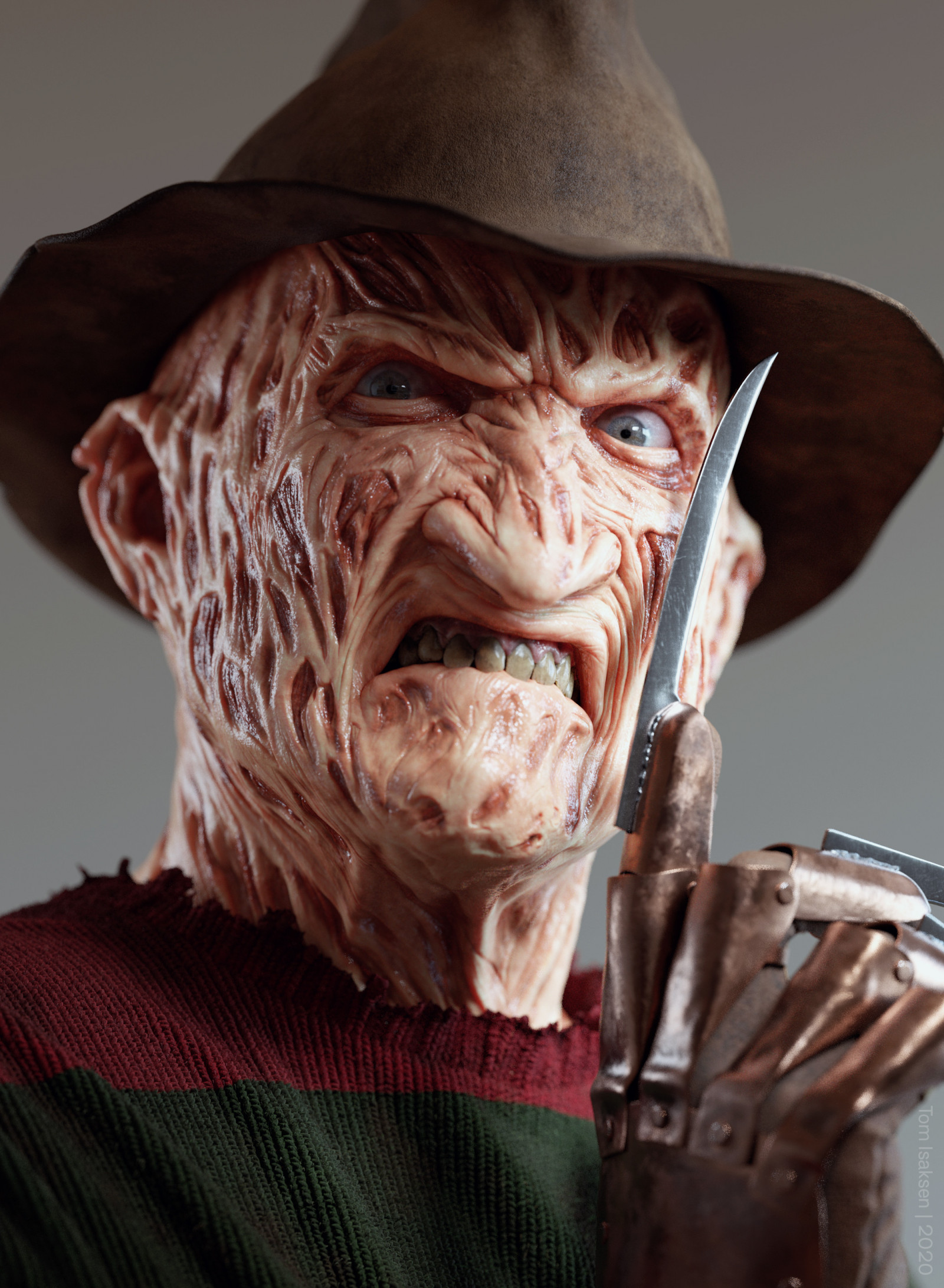 umělecká díla, ArtStation, Freddy Krueger, hrůza