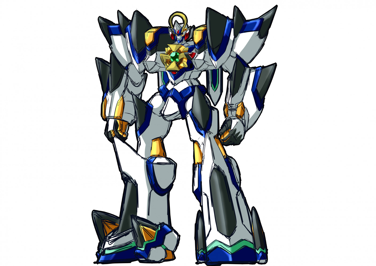 Wallpaper : Granteed, anime, mechs, Super Robot Taisen, artwork ...