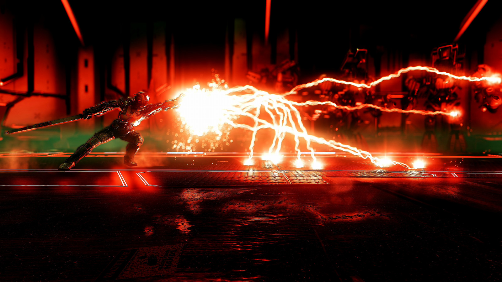 Červené, oheň, Ninja, Stín bojovník 2, Stínový válečník, plamen, tma, Snímek obrazovky, zvláštní efekty, geologický fenomén