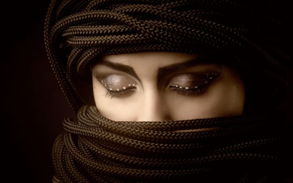 face,women,model,portrait,black,closed eyes