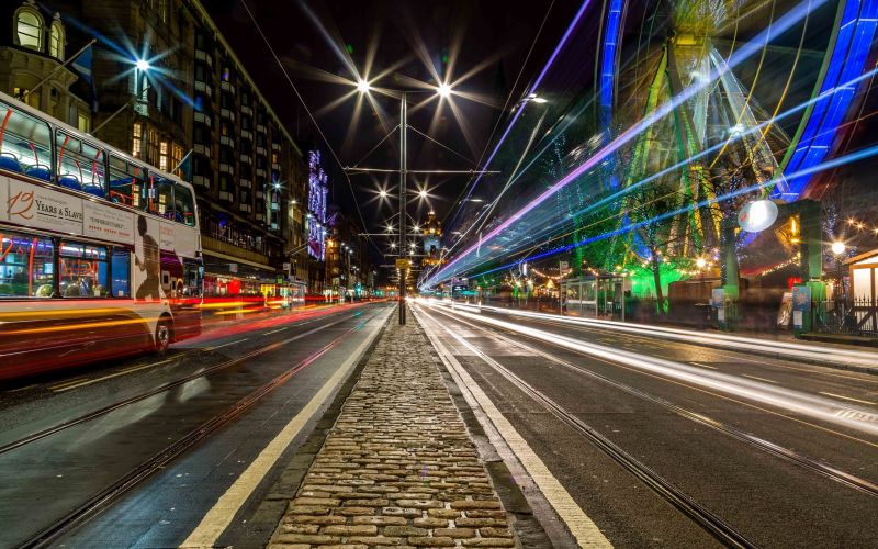 by,Edinburgh,2560x1600 px,nat,vej