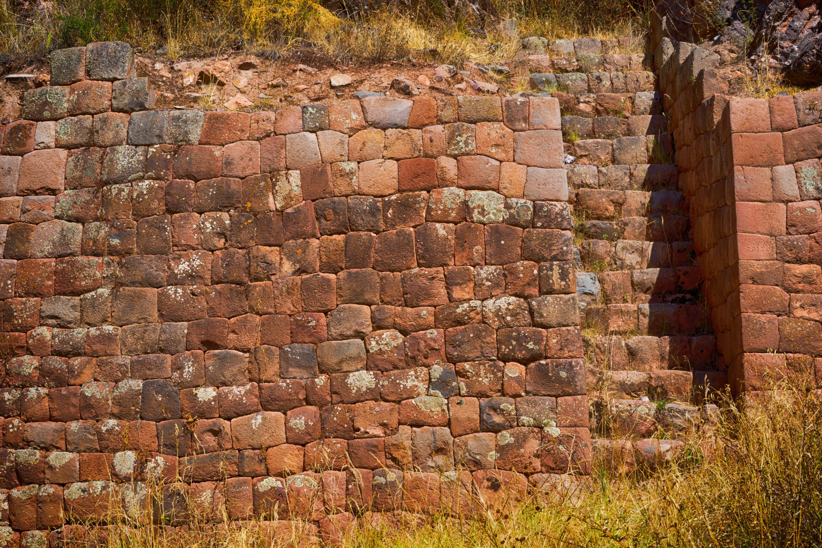 Peruvian Bricks Wallpaper : rock, texture, ruins, terraces, Peru, Brick, material ...
