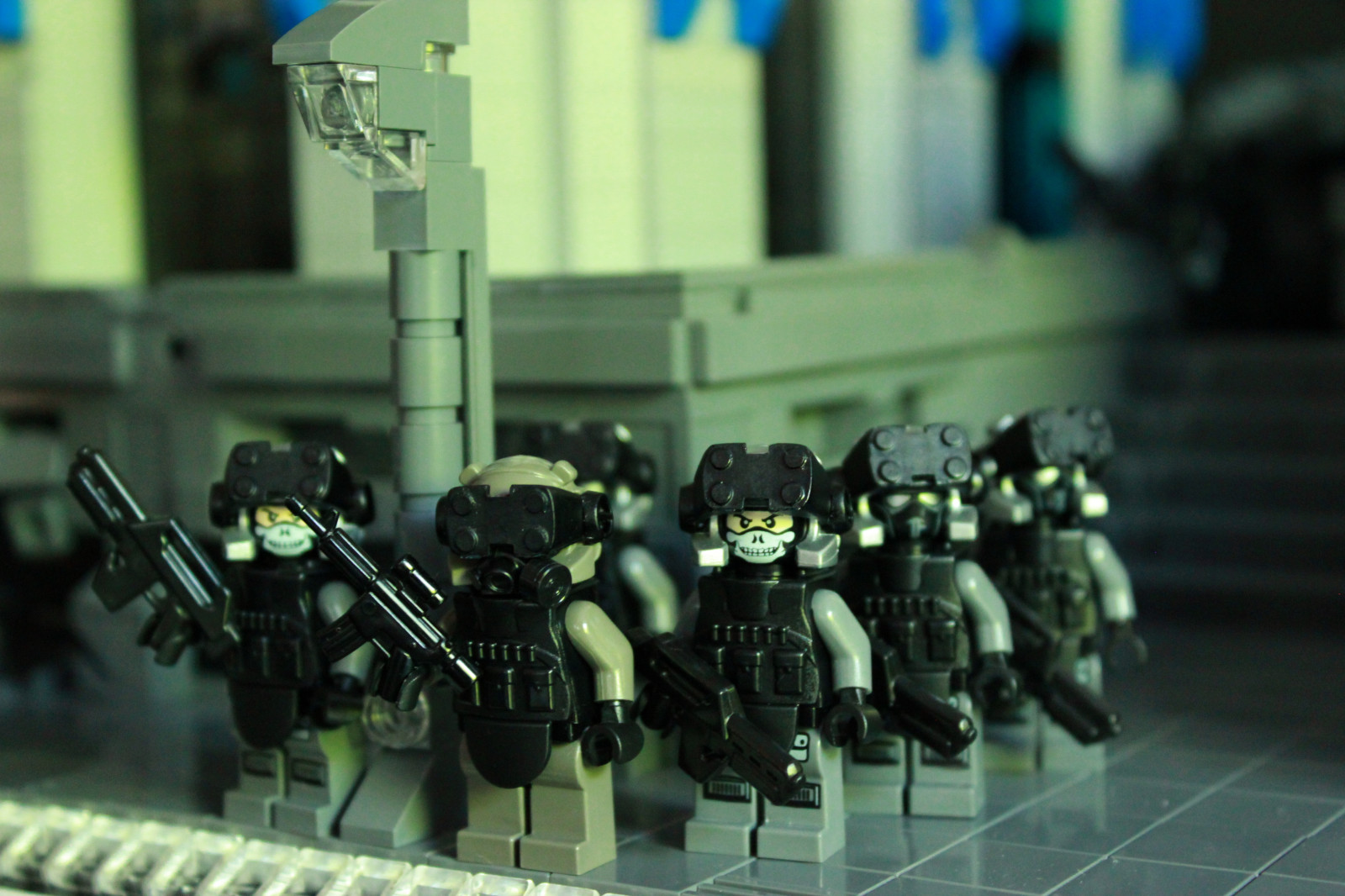 cyberpunk, LEGO, válečný, Hračka, stroj, legomilitary, očista, tmavá voda, Legopmc