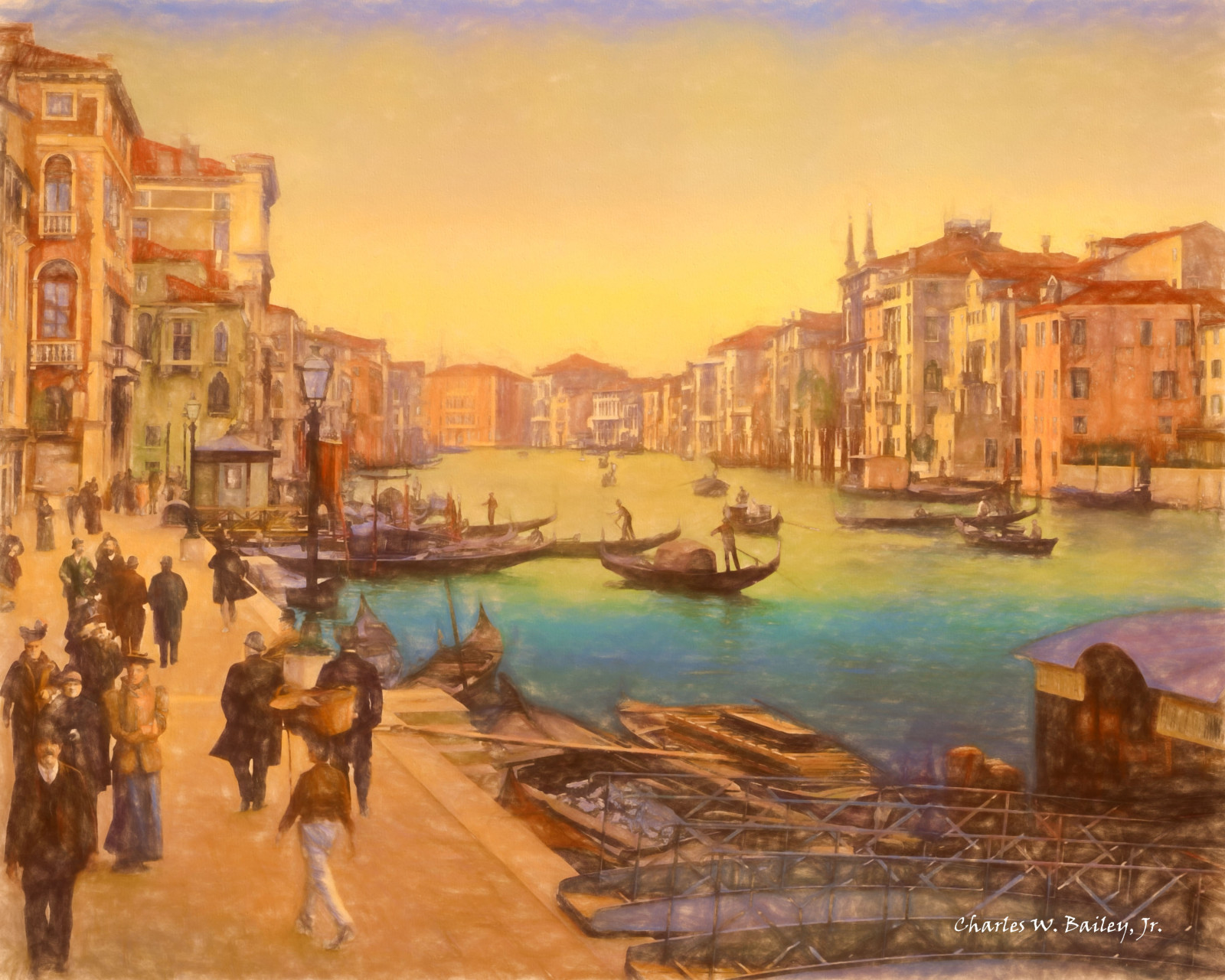 výkres, malování, Photoshop, panoráma města, Itálie, Benátky, večer, Evropa, pastel, UMĚNÍ, Topas, digitální umění, photomanipulation, topazimpression, Alienskin, alienskinexposure, topazadjust, digitalartist, charleswbaileyjr, dávná historie, moderní umění, akvarel barvy, impresionista, topazdetail, topazrestyle, topazdejpeg, topazdenoise, grandcanal