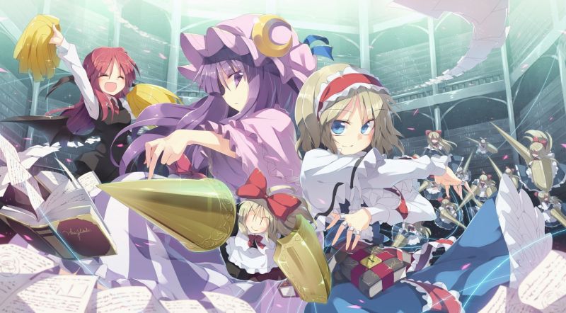 Иллюстрация,аниме,Touhou,Скриншот,Мангака