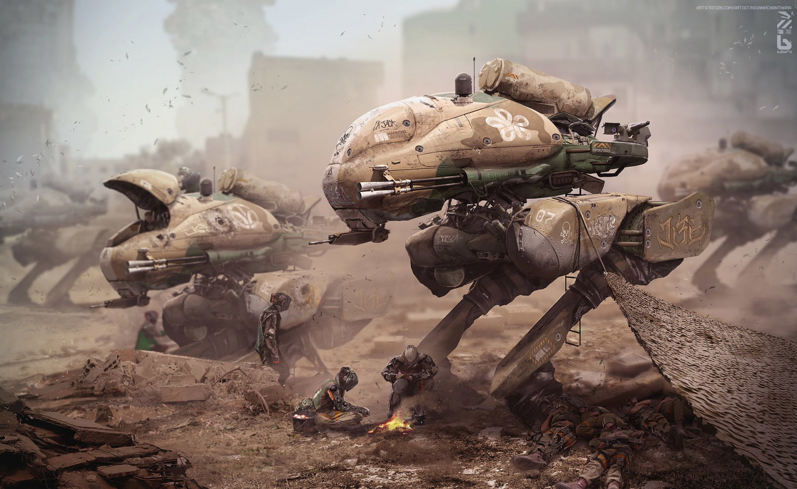 futuristico, veicolo, guerra, soldato, fantascienza, militare, immagine dello schermo, mecha