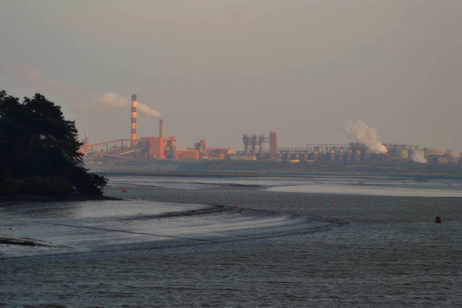 Wallpaper industrial, industry, steam, smoke, chimney, flue, exhaust