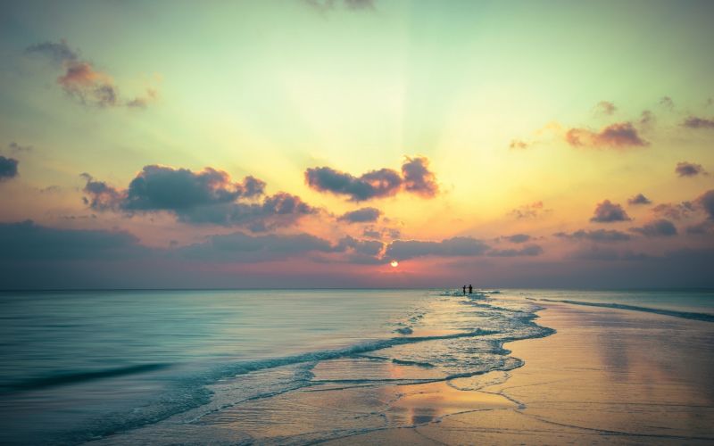 sunlight, sunset, sea, shore, reflection, sky sunlight, sunset, sea, shore, reflection, sky