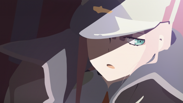 Darling in the FranXX, Zero Two Darling in the FranXX, anime girls, simple background, minimalism, pink hair