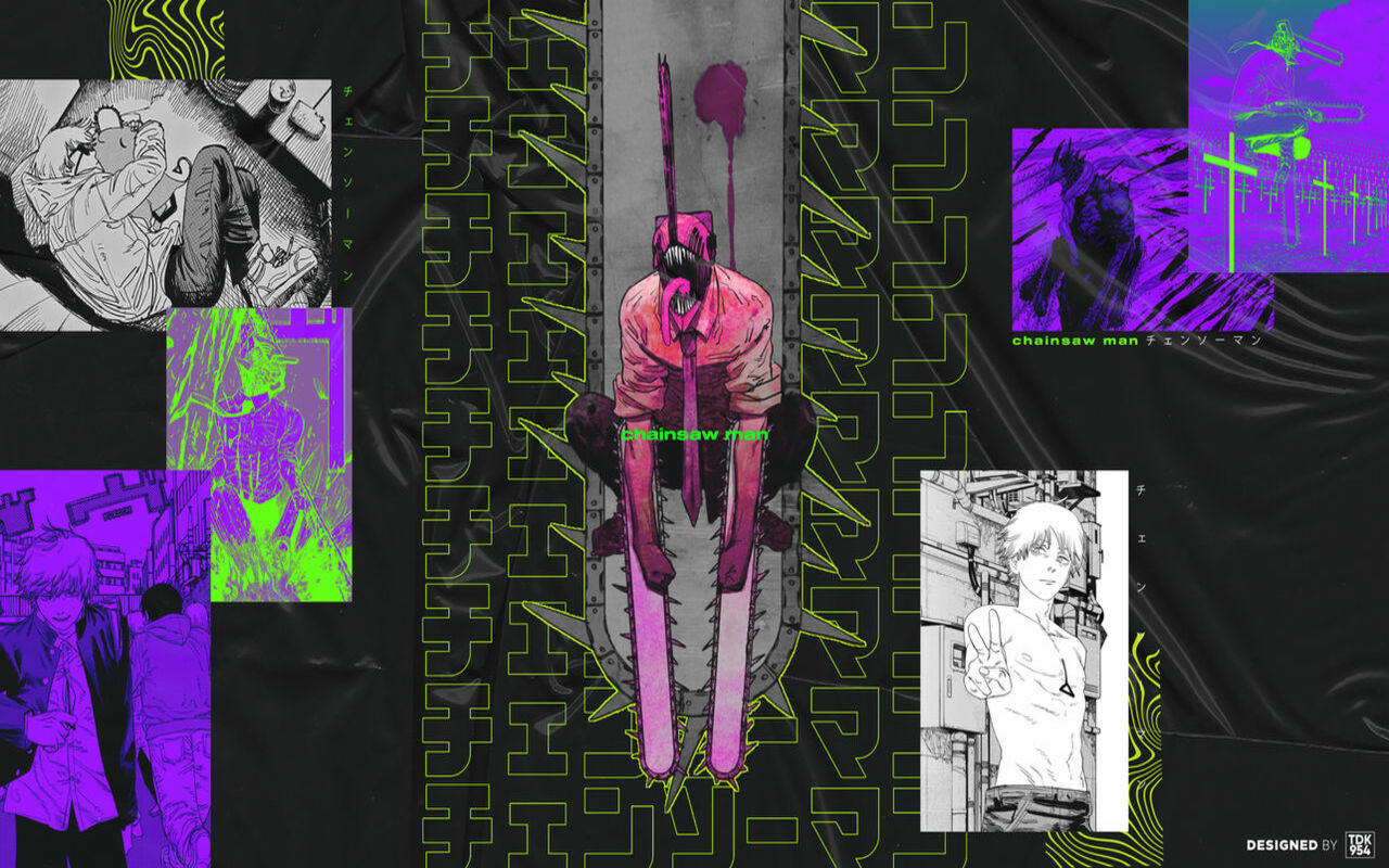 Wallpaper : Chainsaw Man, Denji Chainsaw Man, shirtless, chainsaws