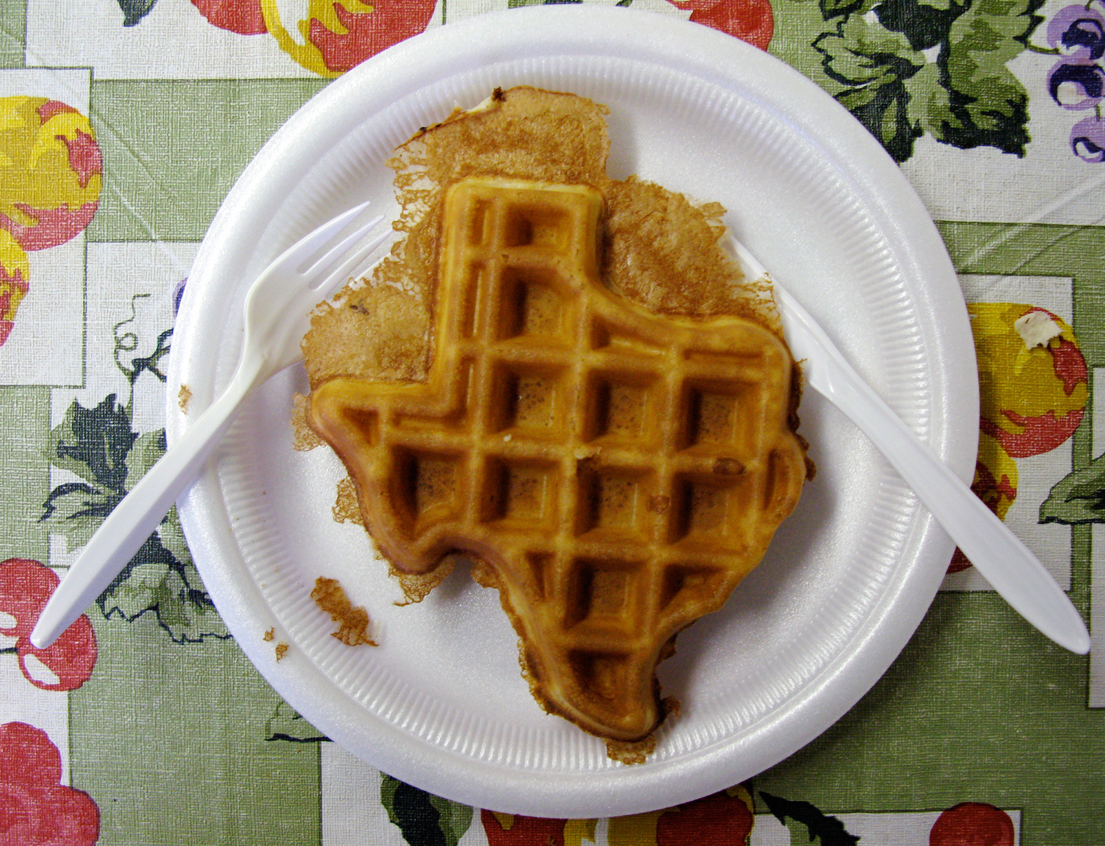 nycpb, snídaně, hotel, Texas, nůž, Vidlička, roadtrip, ubrus, vafle, Slashfood, traildustinn, Sulphurspringstx