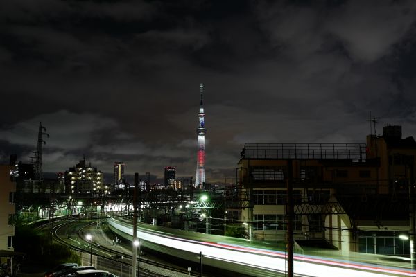 Japan,city,cityscape,night,architecture,reflection