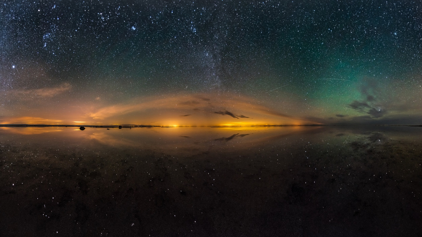 slunečnímu záření, krajina, světla, noc, galaxie, Příroda, prostor, odraz, nebe, měsíční svit, horizont, Panorámy, hvězdné noci, atmosféra, solných jezer, astronomie, jitřenka, Írán, svítání, hvězda, tma, atmosférický jev, vesmír, astronomický objekt
