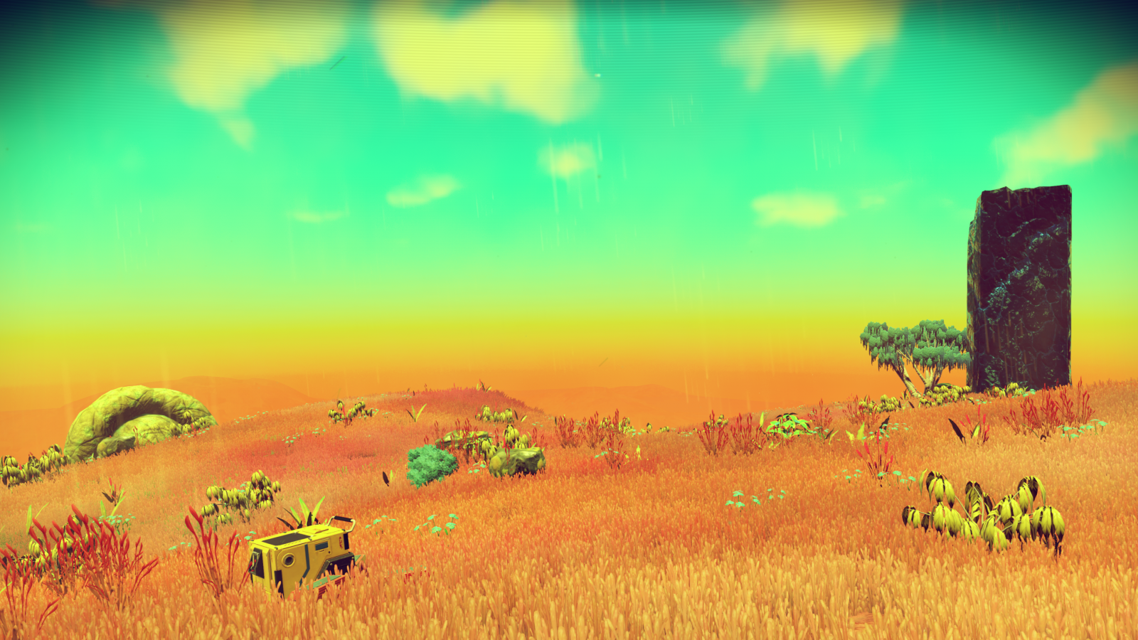 slunečnímu záření, planeta, prostor, tráva, nebe, pole, ráno, horizont, kosmická loď, Žádný člověk se Sky, květ, lučina, louka, prostý, Snímek obrazovky, prérie, místo výskytu, přírodní prostředí, počítač tapeta, ekosystém, tráva rodina, savana