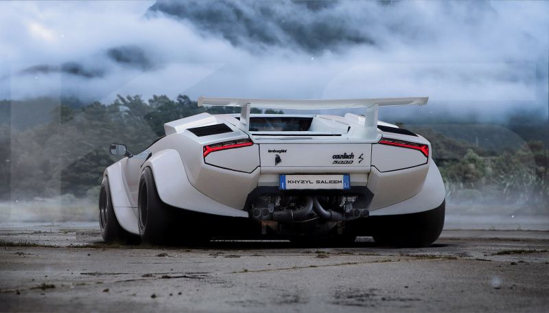 xe hơi,Render,Lamborghini Countach,Khyzyl Saleem