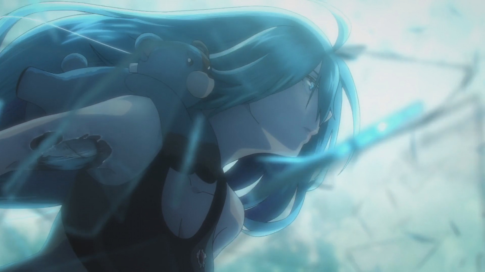 Wasser, azurblau, Unterwasser, Kiefer, Flüssigkeit, Flüssigkeit, Organismus, Säugetier, Aqua, Meeresbiologie, Elektrisches Blau, cg artwork, Flosse, Brille, Nahansicht, persönliche Schutzausrüstung, erfundener Charakter, Eyewear, Meeressäugetier, Transparent material, Illustration, Ozean, Animation