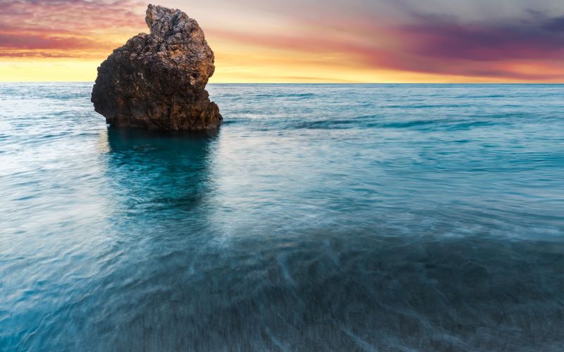 sunlight, sunset, sea, bay, water, rock sunlight, sunset, sea, bay, water, rock