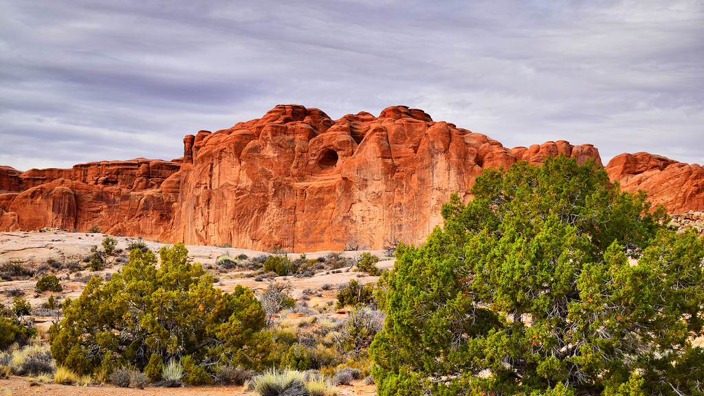 Landschaft, Hügel, Rock, Himmel, Cliff, Wüste, Erosion, Nationalpark, Schlucht, Wildnis, Utah, Plateau, Bildung, Terrain, Baum, Berg, Butte, Vegetation, roter Stein, Boden, Geologie, Archesnationalpark, Biome, Wadi, Ödland, Aeolische landform, Schrubben, Grundgestein, Böschung, Aufstieg, plant community, batholith