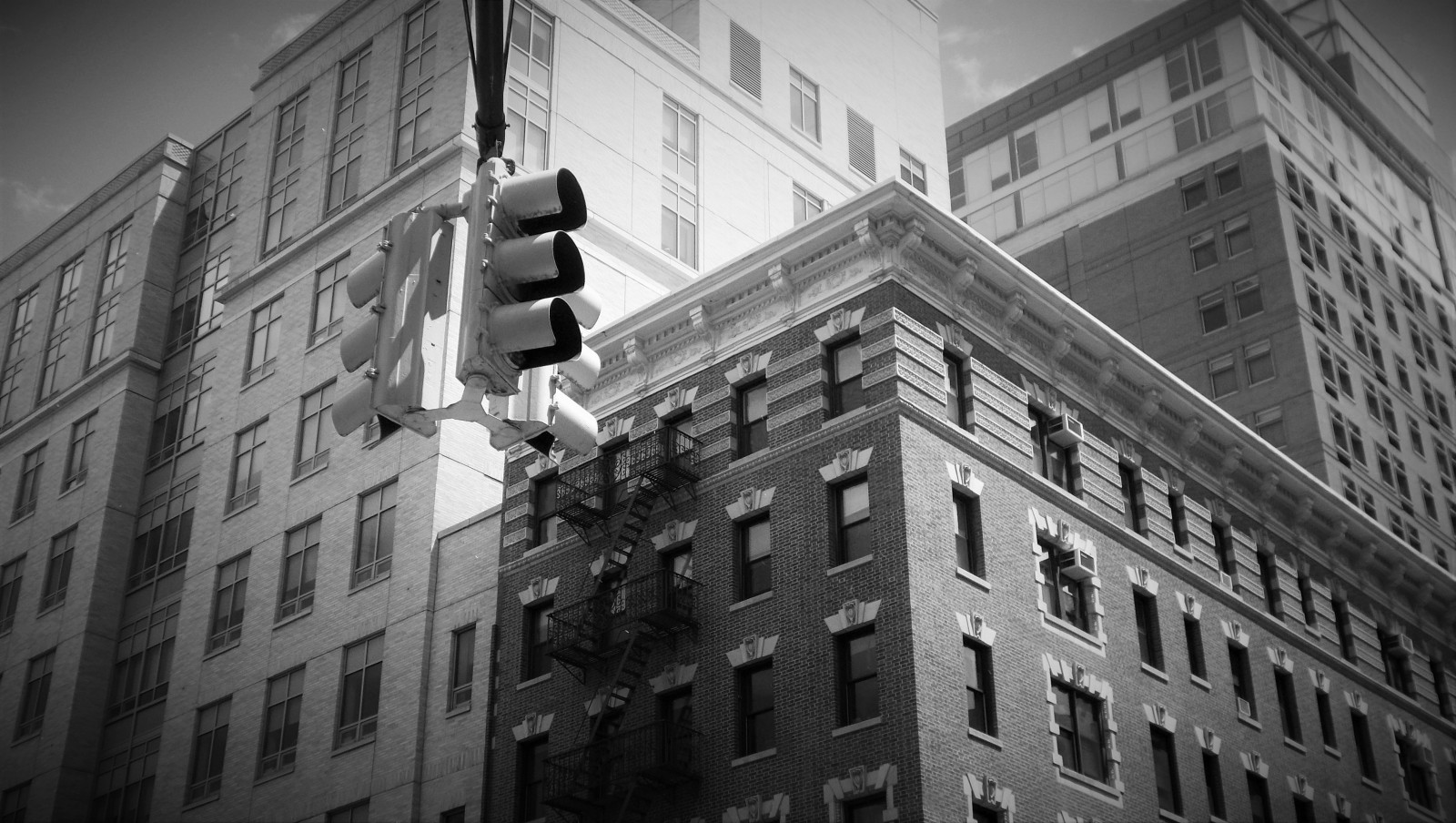 Wallpaper nyc, blackandwhite, bw, trafficlights, monochrome
