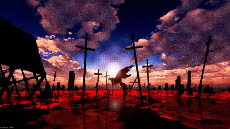 slunečnímu záření, západ slunce, noc, anime, odraz, Neon Genesis Evangelion slunečnímu záření, západ slunce, noc, anime, odraz, Neon Genesis Evangelion