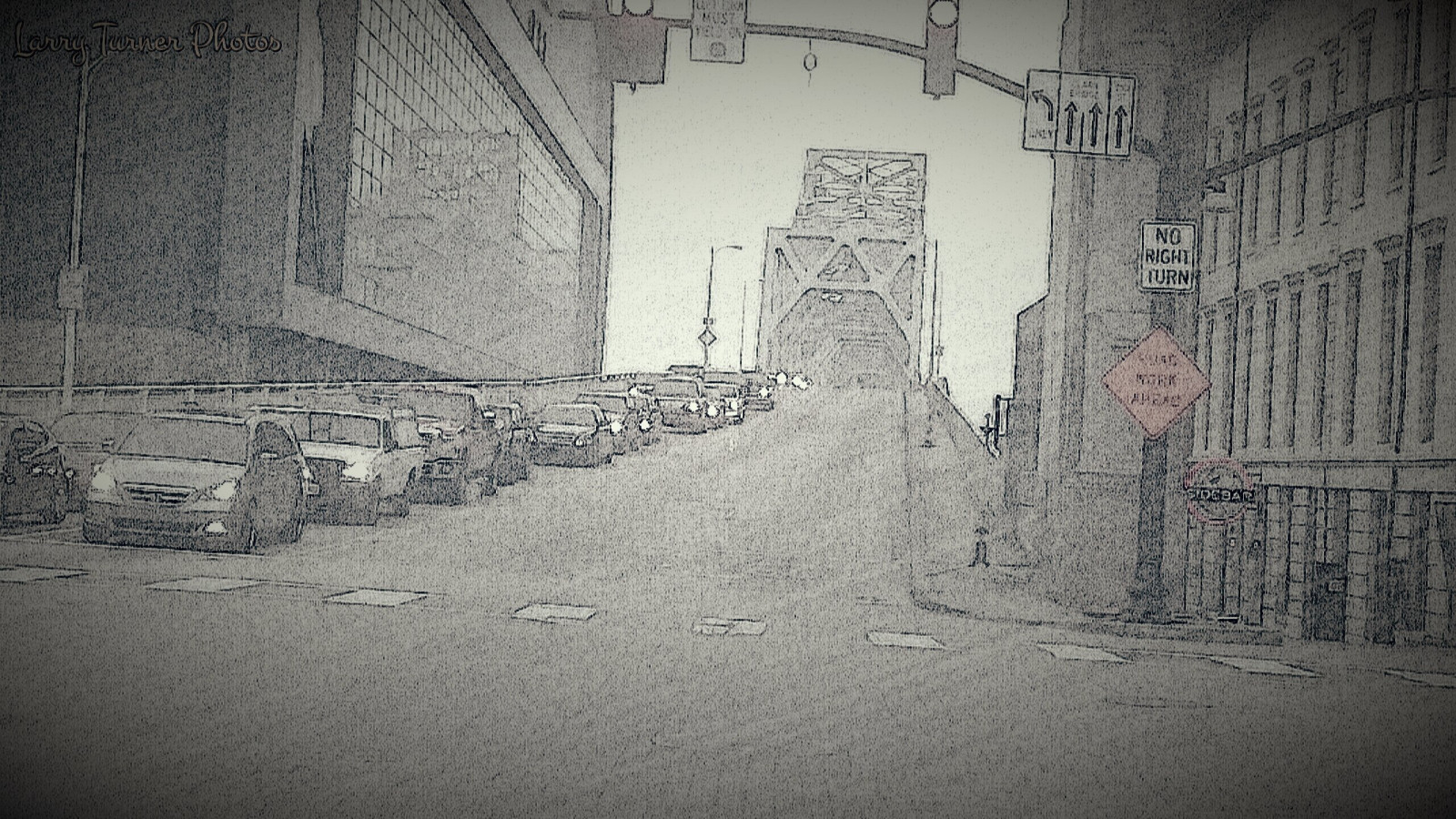 Wallpaper street, red, sky, winter, wall, bridge, signs, history