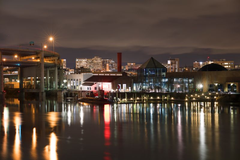 reflection, cityscape, night, city, water, body of water reflection, cityscape, night, city, water, body of water