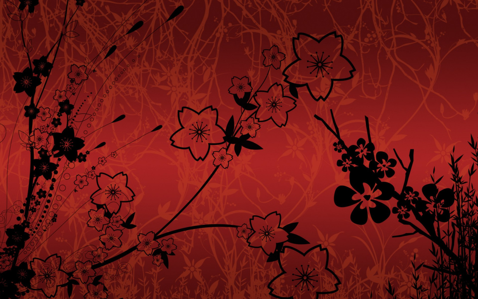 illustration, Digital kunst, blomster, rød, afdeling, mønster, struktur, efterår, blad, blomst, computer tapet, skrifttype