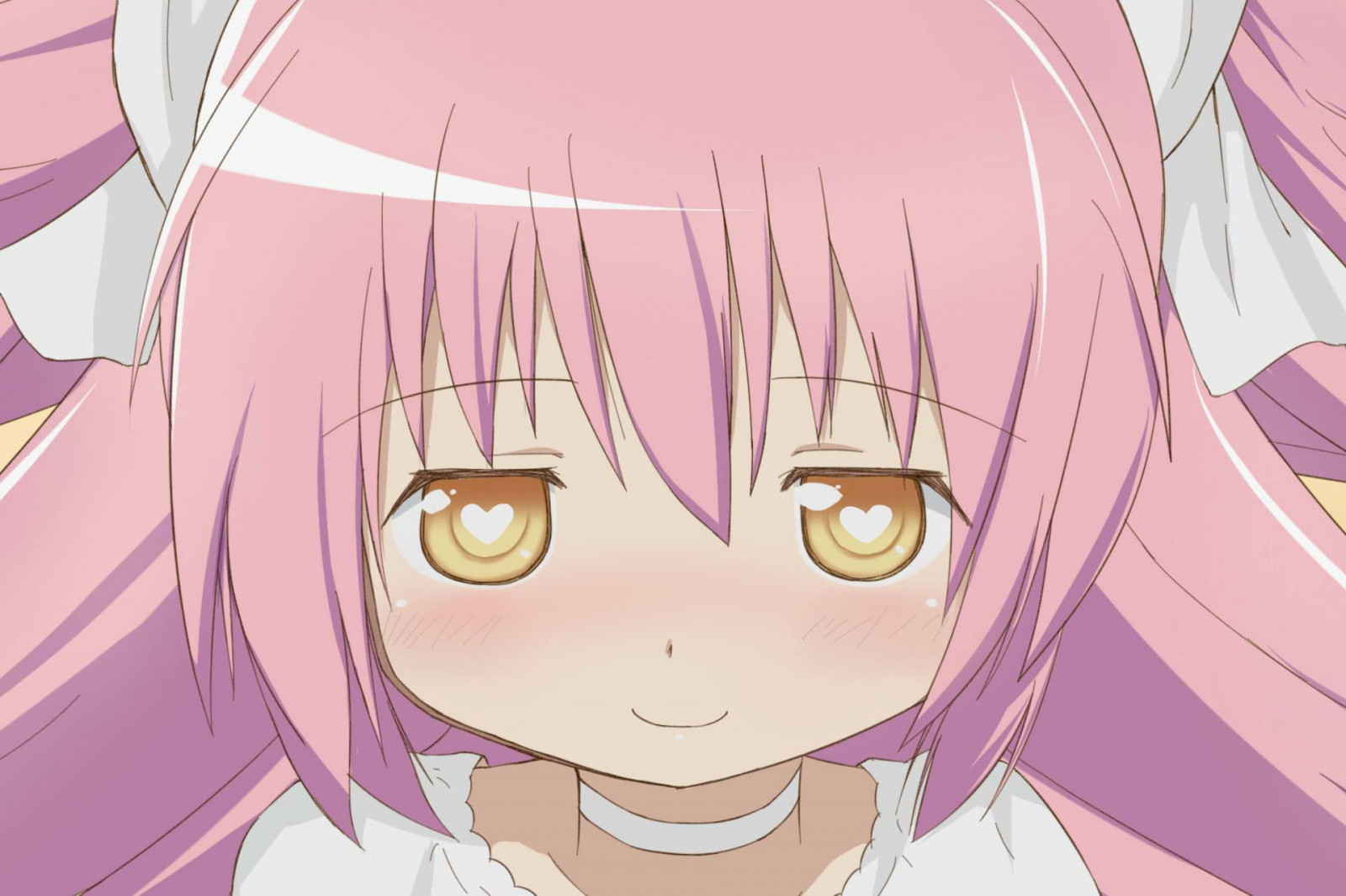 ilustrace, anime, anime dívky, Mahou Shoujo Madoka Magica, Kaname Madoka, umělecká díla, kreslená pohádka, pusa, růžový, mangaka