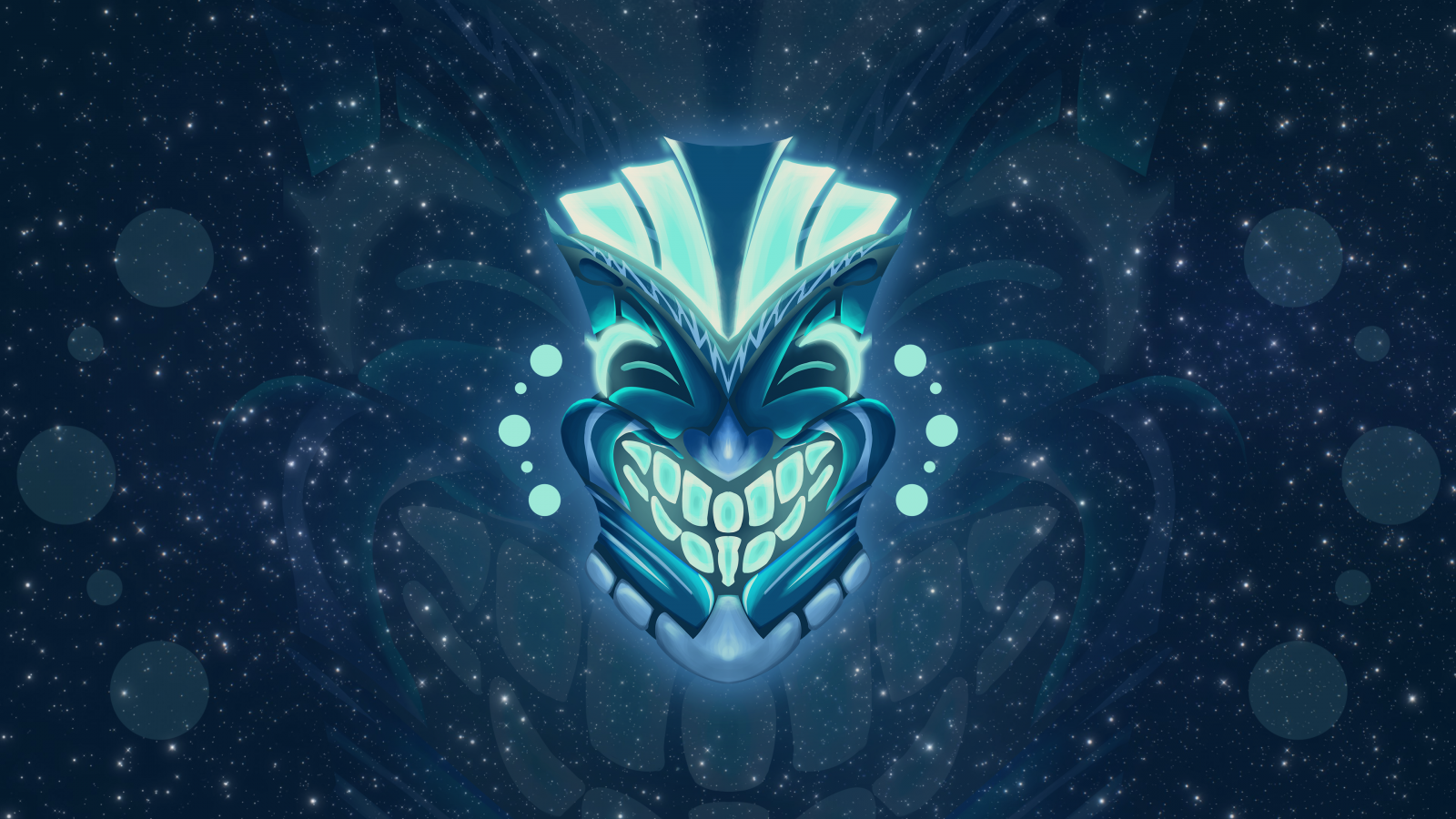 Wallpaper : Tiki, totem, space, glowing, stars 3840x2160 - Andi020290