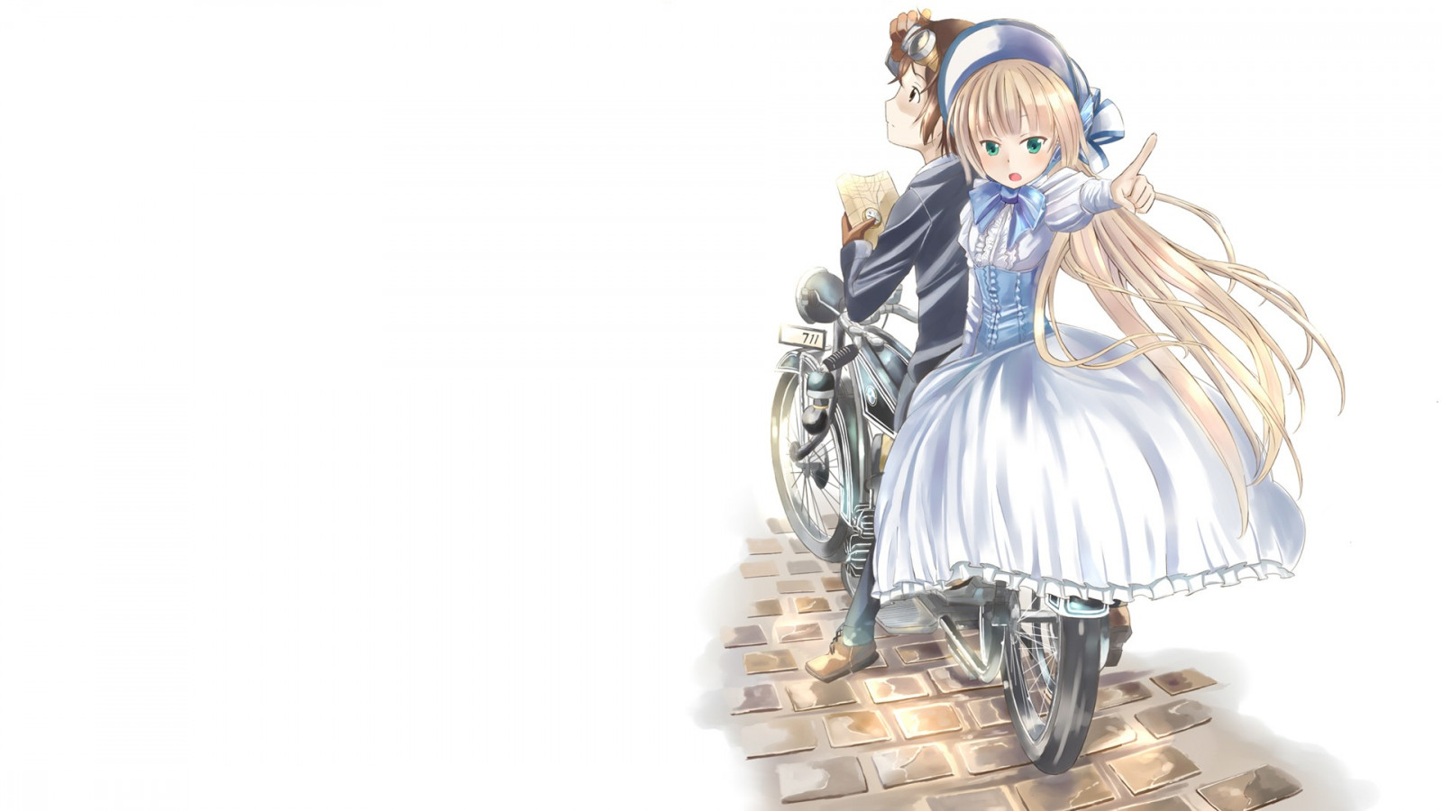 anime, bicicletta, Giocattolo, Gosick, Victorique de Blois, Kazuya Kujou, schizzo, figurina, costumi, action figure