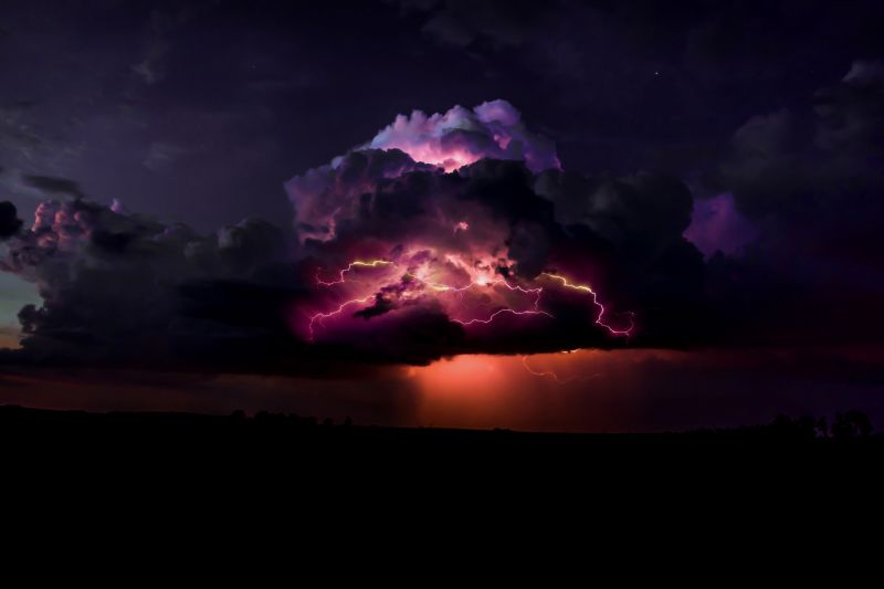 Nacht-, Wolken, Blitz, Sturm, Atmosphäre, digitale Kunst Nacht-, Wolken, Blitz, Sturm, Atmosphäre, digitale Kunst