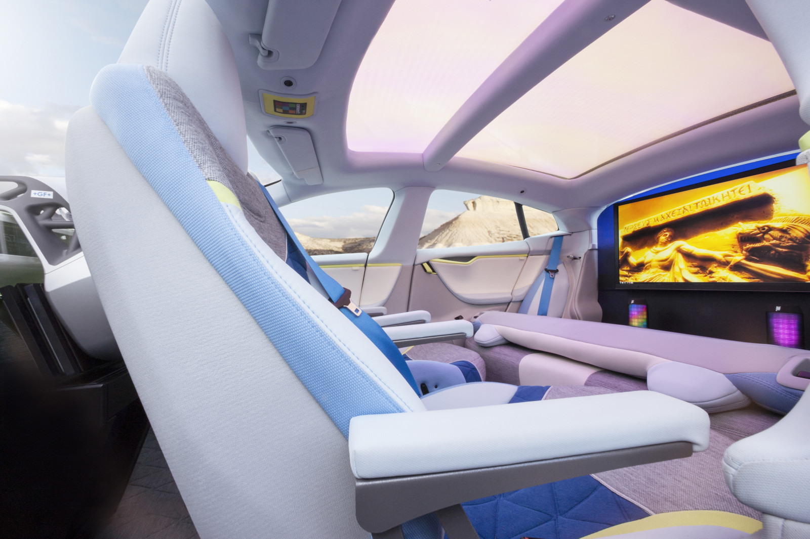 loď, auto, vozidlo, 2015, jachta, netcarshow, netcar, obrázky vozidel, photo auto, Rinspeed, Xchang E concept, letecká linka, automobilový exteriér, automobil make, ekosystém, luxusní vůz, osobní loď, luxusní jachtu, kabiny letadla