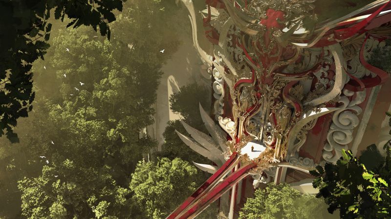 umělecká díla, digitální umění, Příroda, les, stromy