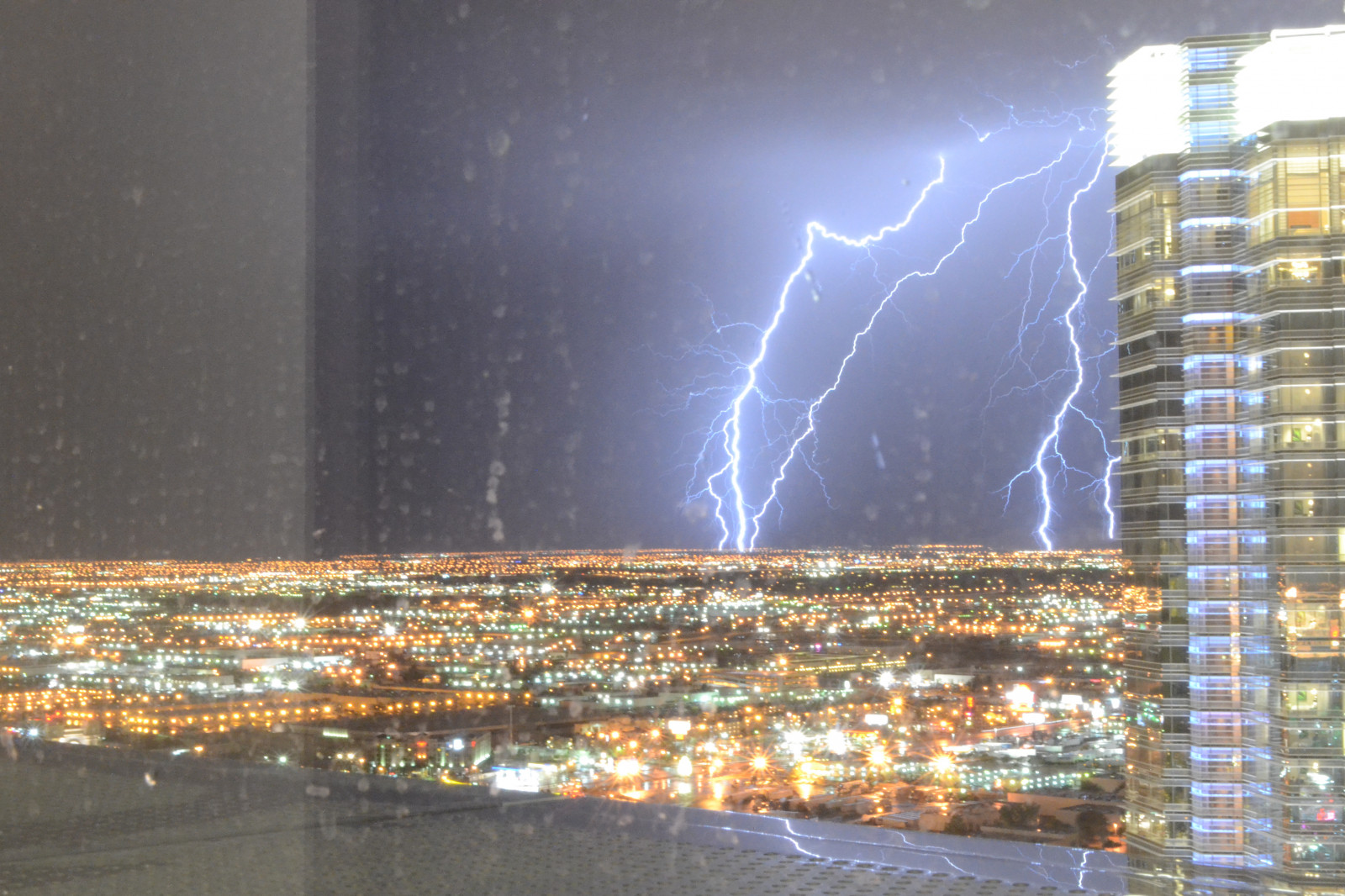 notte, riflessione, fulmine, Aria, leggero, tempo metereologico, centro della città, vegas, D3100, atmosfera della terra