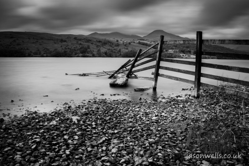 nebe, voda, odraz, mrak, Černý a bílý, monochromatické fotografování