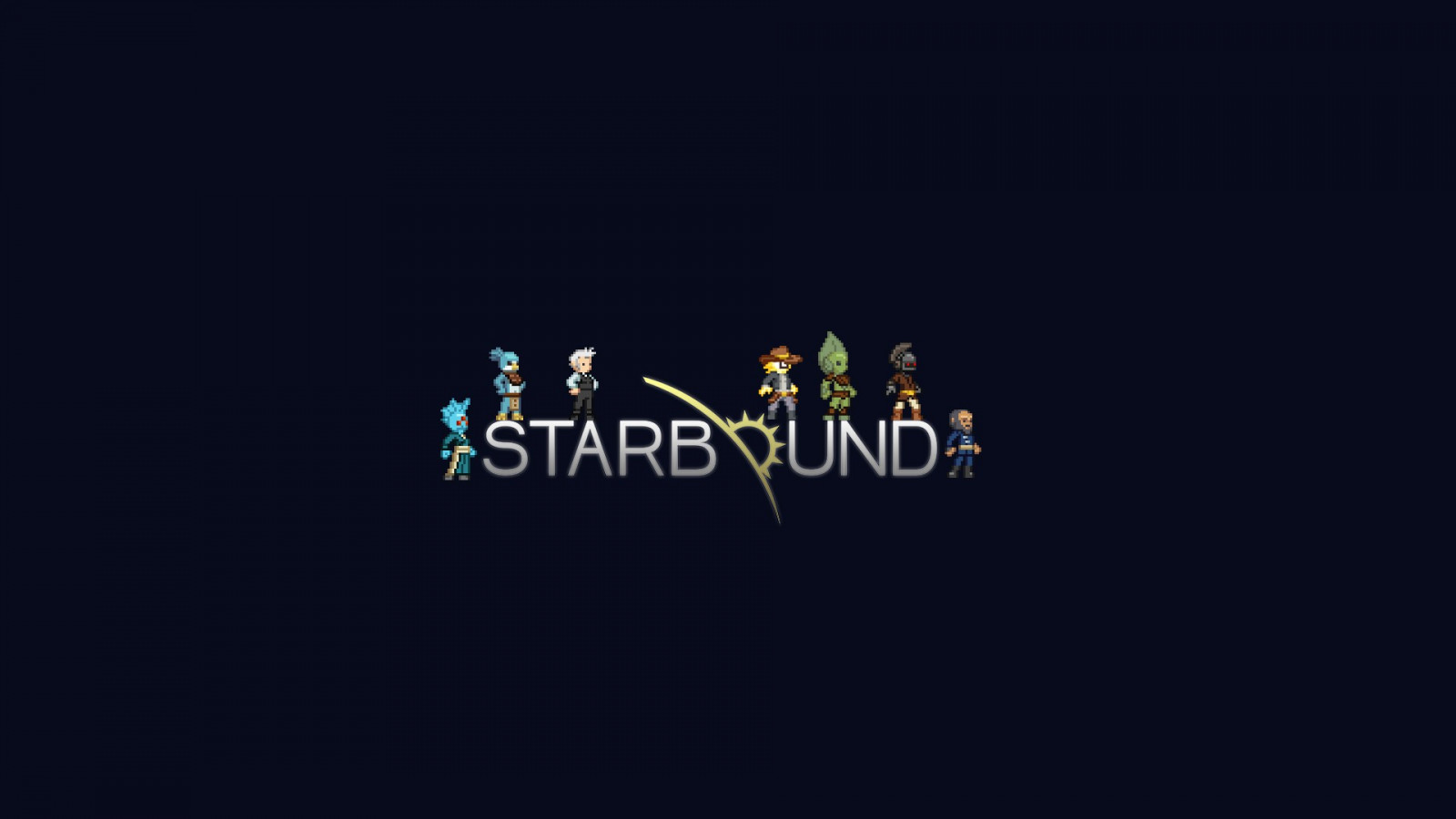Starbound Text Wallpaper : illustration, video games, simple background, typography ...