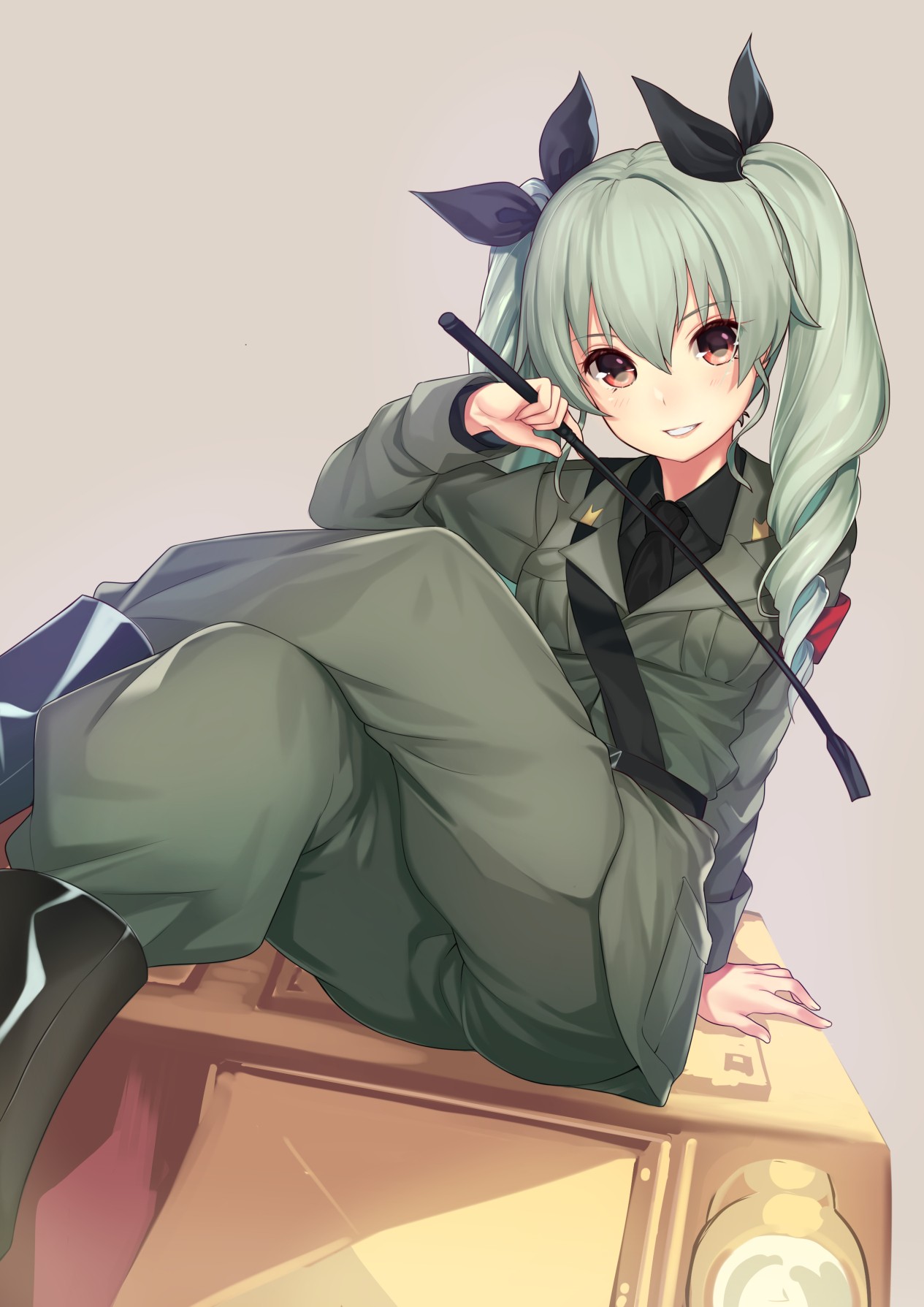 Wallpaper : illustration, long hair, anime girls, green eyes, weapon