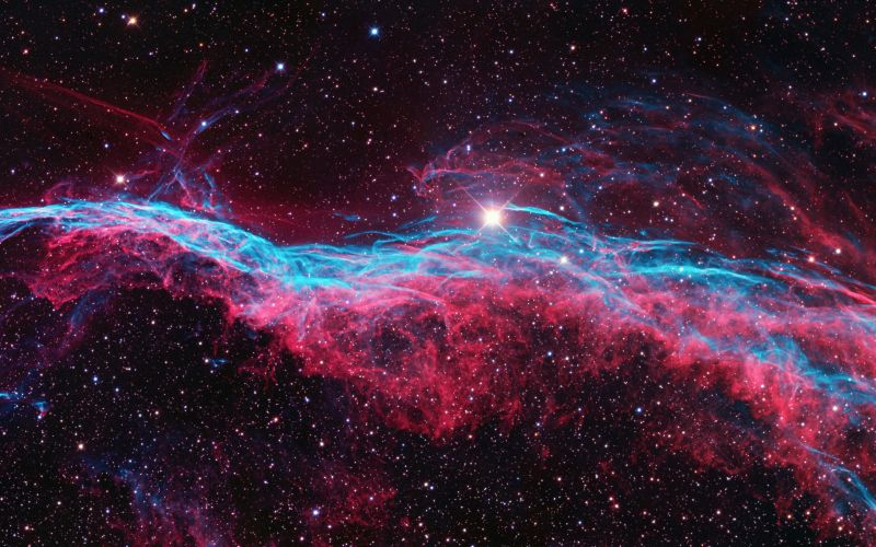 galaxie, prostor, Červené, hvězdy, modrý, mlhovina galaxie, prostor, Červené, hvězdy, modrý, mlhovina
