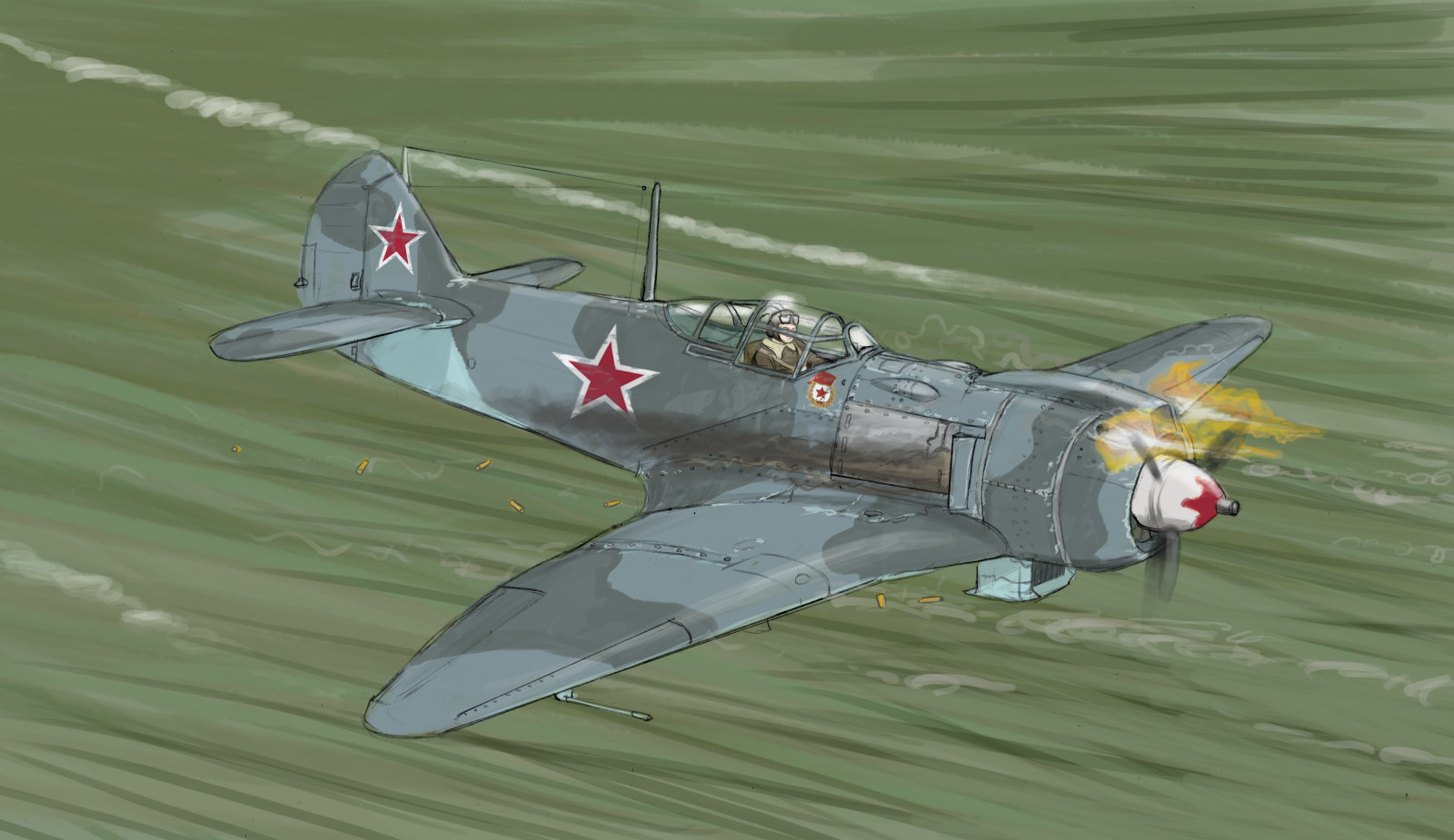 vozidlo, umělecká díla, letoun, letadlo, vojenská letadla, Supermarine Spitfire, la 5FN, Focke Wulf Fw 190, Republic P 47 Thunderbolt, Lavočkin La-5, letectví, křídlo, kachna, Atmosféra Země, stíhací letoun, vrtulové letadlo