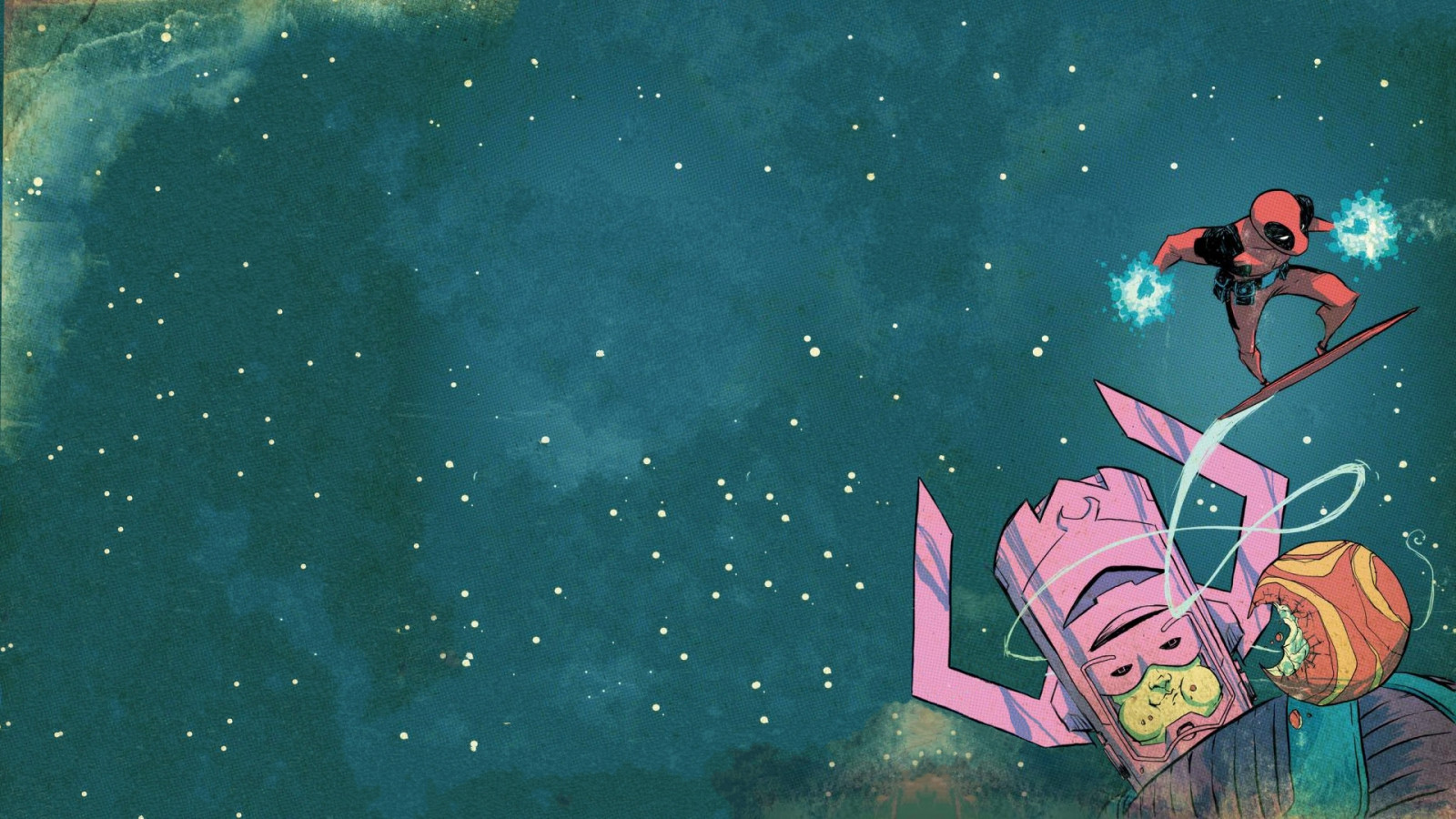 1920x1080 px, Deadpool, Galactus, zázrak, prostor, hvězdy