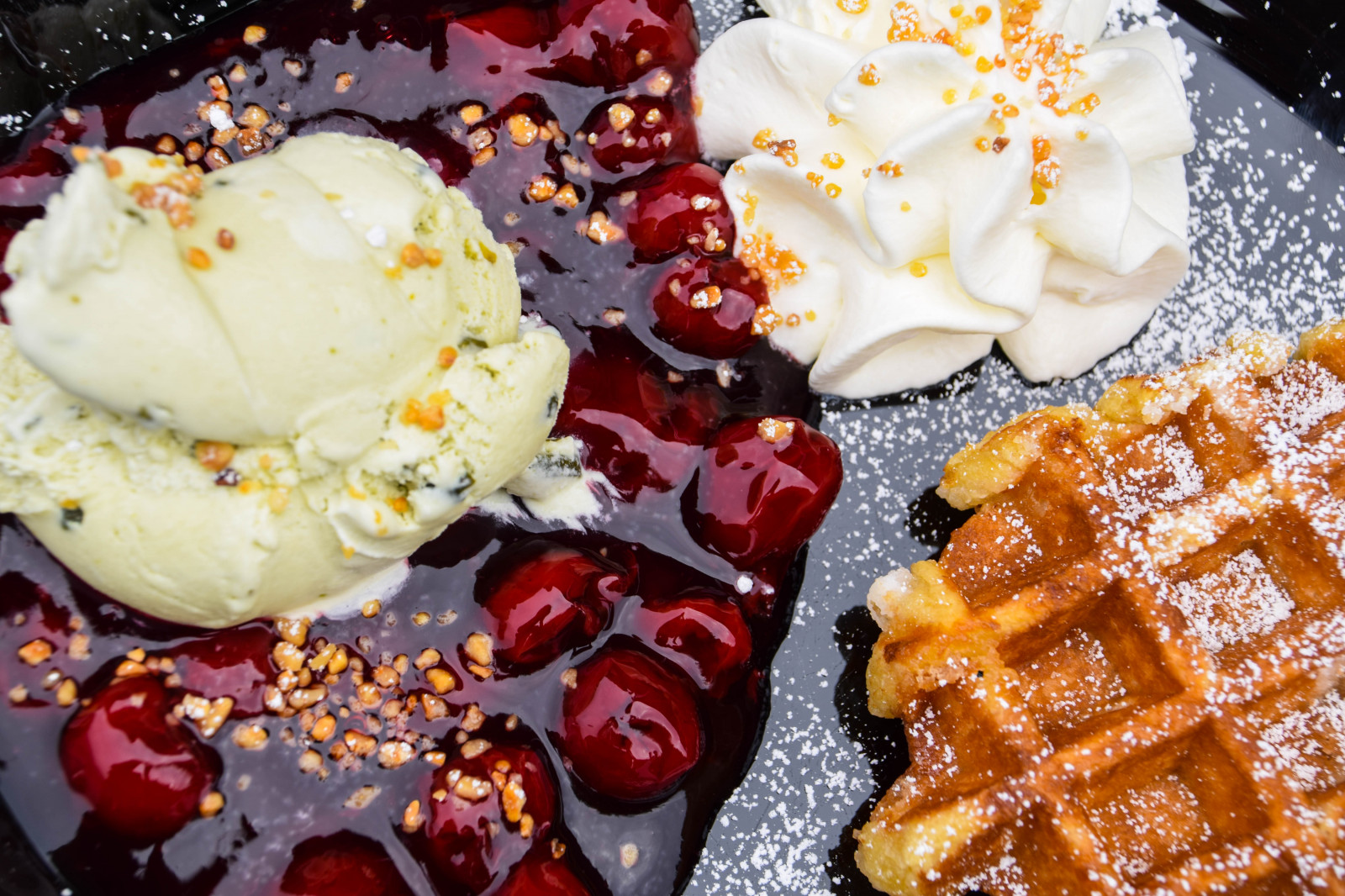 Wallpaper food, garden, nature, whipped cream, Germany, ice cream