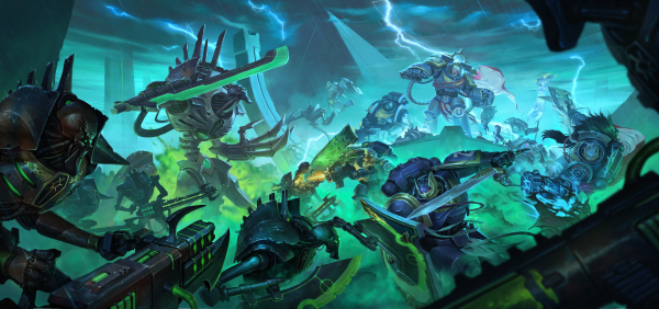 science fiction,high tech,Warhammer 40 000,space marines,Ultramarines,Omega