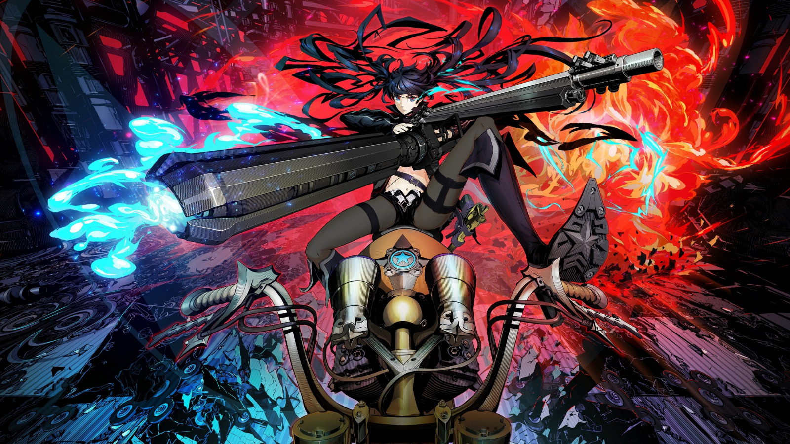 Anime, Black Rock Shooter, historietas, captura de pantalla, Mecha, Papel pintado de la computadora, Juego de pc, libro cómico