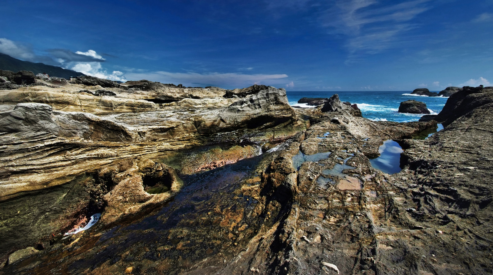 pobřeží, Skála, nebe, moře, pobřeží, mys, coastal and oceanic landforms, Terén, útes, oceán, geologie, Formace, voda, hora, pelerína, mrak