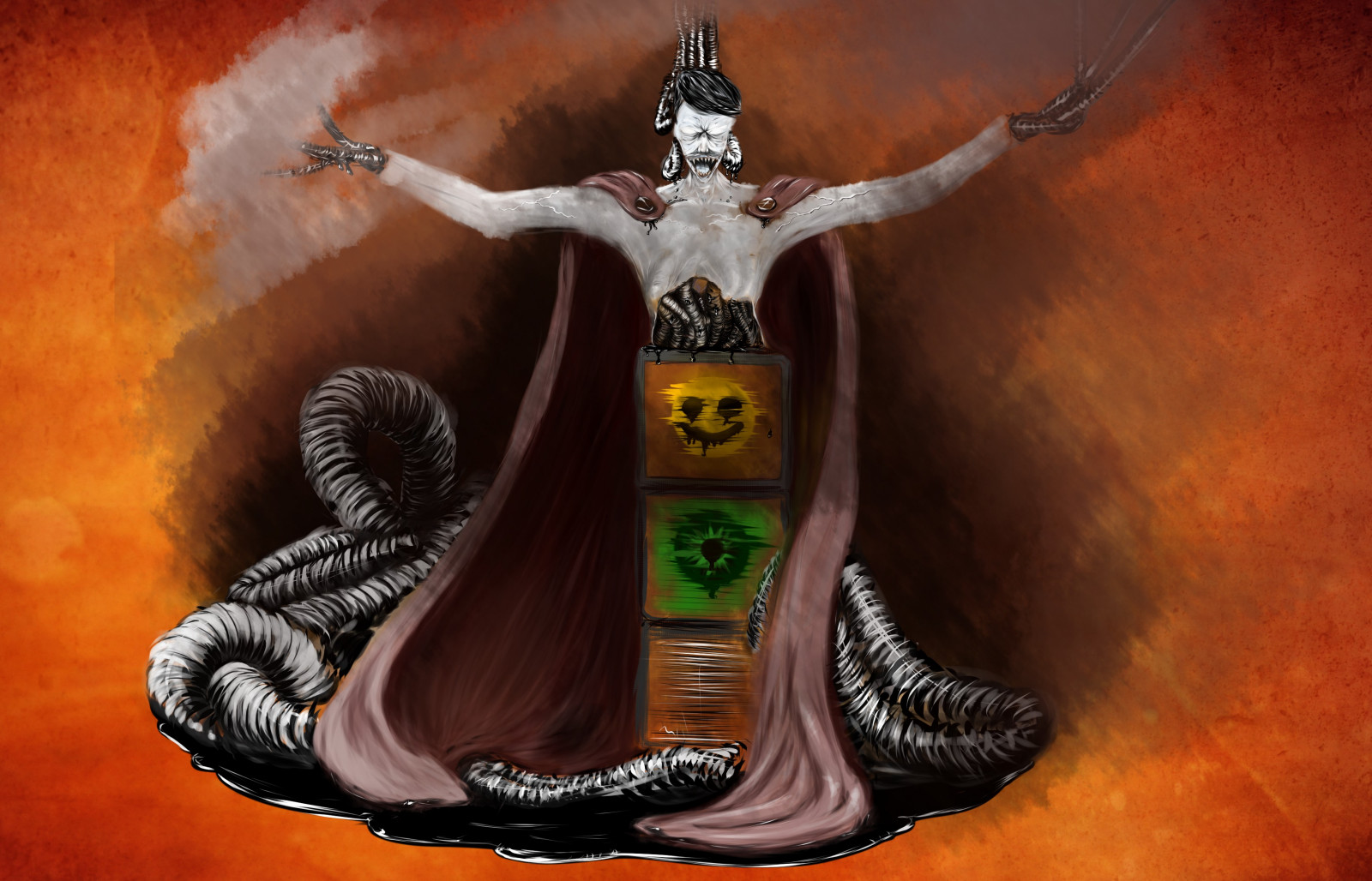 3500x2250 px, Demon, przerażenie