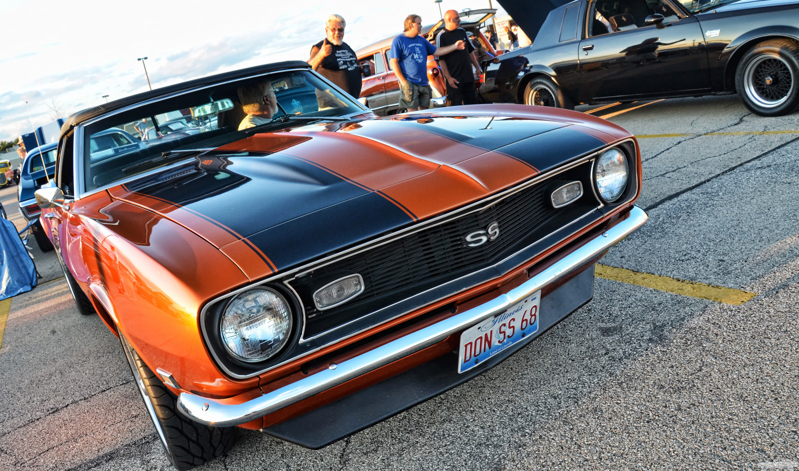 รถ, ยานพาหนะ, หมวก, ส้ม, อิลลินอยส์, รถโบราณ, รถคลาสสิก, เชฟโรเลต, กำหนดเอง, Chevy, รถที่กำหนดเอง, คลาสสิก, การออกแบบยานยนต์, ภายนอกยานยนต์, ยานยนต์, รถกล้ามเนื้อ, camaross, รถขนาดเต็ม, downersgrove, 1968chevycamaross, chevycamaross, cozzicorner